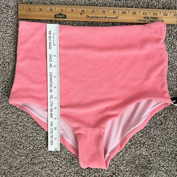 Victoria’s Secret Terry Bikini, NWT, 36DD Push Up Top, High Waisted M Botttoms - Picture 8 of 11